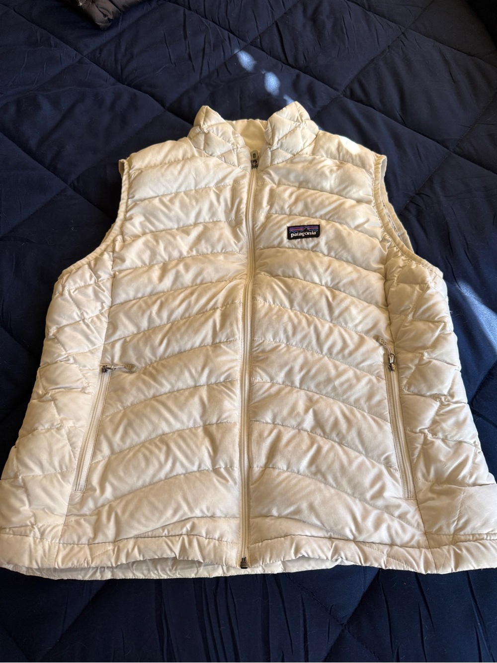 Patagonia Women's White Nano Puffer Vest Large